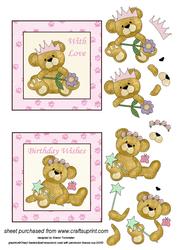 Little Princess Teddy Toppers