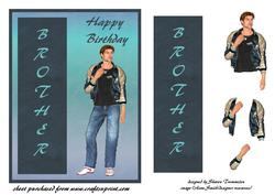 Birthday Brother Step by Step with Bookmark