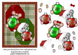Christmas Ted and Mouse Step by Step