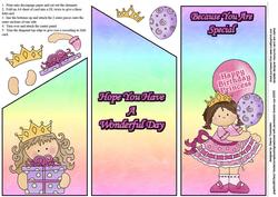 Princess Birthday Cascade Sheet