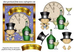 Happy New Year Step by Step