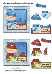 Snow People Toppers Sheet