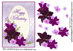 Birthday Flowers Step by Step
