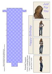 Girl in Blue Jeans Waterfall Sheet
