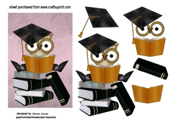 female graduation owl step by step
