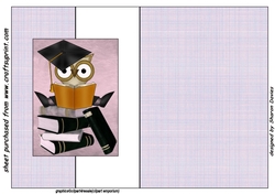 female graduation fold back sheet