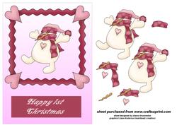 Baby Girls First Christmas Step by Step
