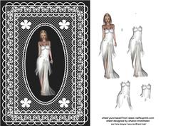 Lady in Lace Frame Step by Step
