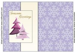 Seasons Greetings Fold Back Sheet