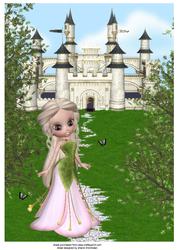 Princess Castle A4 Card Front