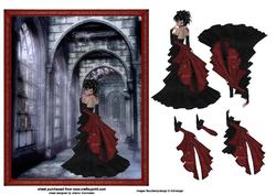 Gothic Hallway Step by Step