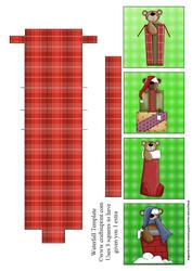 Teddy Bear Christmas Waterfall Sheet