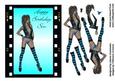 Sexy Lady in Film Strip Happy Birthday Son
