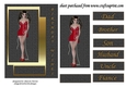 lady in red card front 