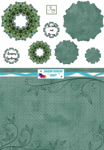 Spirit of the Woods - Layered mandala topper and paper - 2 sheets A4 - JAY