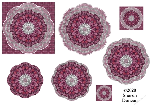 Doily Layered Toppers - Sheet 10