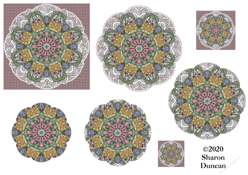 Doily Layered Toppers - Sheet 12