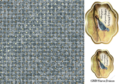 Just Saying - Sentiment topper and paper - Wood Pigeon