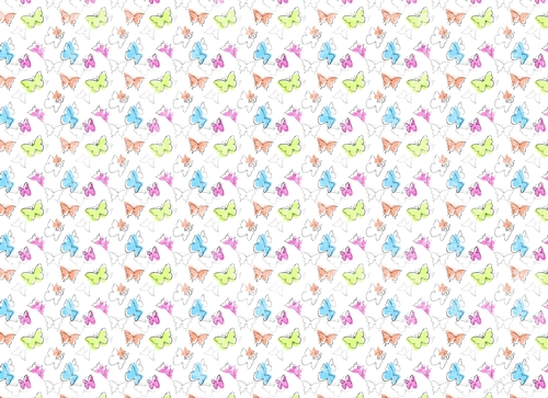 Sketchy Papers - Butterflies - Neon