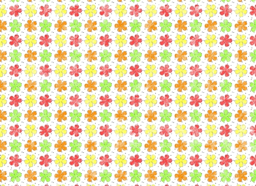 Sketchy Papers - Dotty Flowers - Citrus