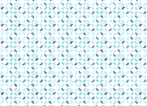 Sketchy Papers - Little Footprints - Turquoise