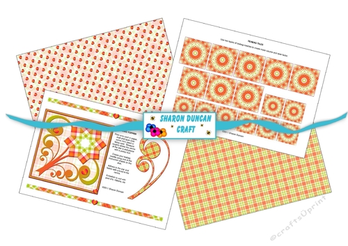 Twisted Tartan Tea Bag Folding Kit - 4 pages