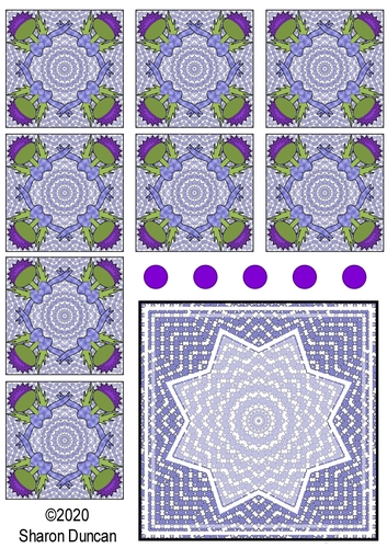 Highland Fling Teabag Folding Topper and Teabags - Thistle Blue