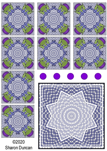 Highland Fling Teabag Folding Topper and Teabags - Thistle Navy