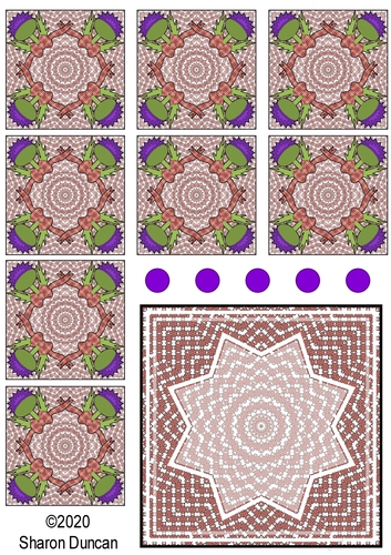 Highland Fling Teabag Folding Topper and Teabags - Thistle Red
