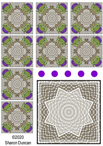 Highland Fling Teabag Folding Topper and Teabags - Thistle Tan