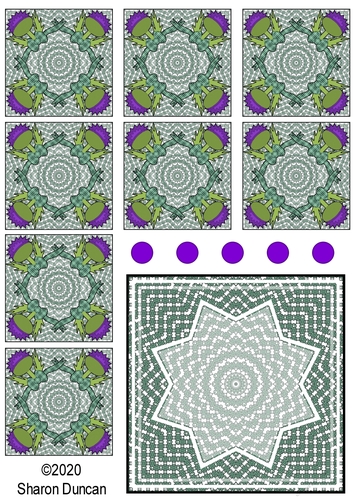 Highland Fling Teabag Folding Topper and Teabags - Thistle Turquoise