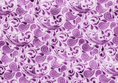 Faux textured swirly paisley papers - muted tones - magenta