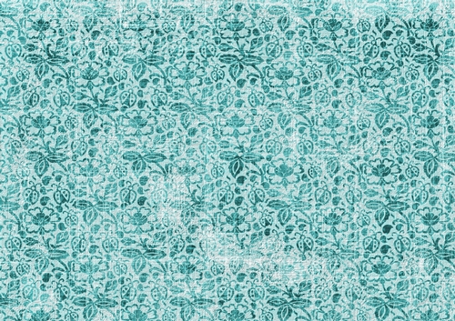 Faux textured flower and ladybird papers - muted tones - ocean