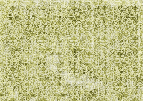Faux textured flower and ladybird papers - muted tones - moss