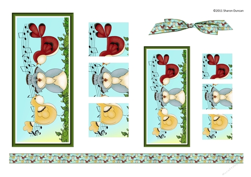 Home Tweet Home Topper Sheet - A4 - Birdsong - set 2