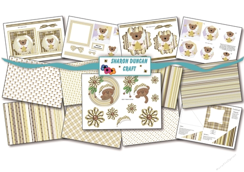 Beary Merry Christmas - 13 page kit - Little Angel Bear