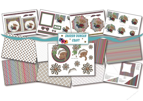 Beary Merry Christmas - 13 page kit - Tumble Bear
