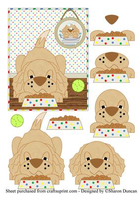 Cocker Spaniel - Baileys Playtime Decoupage