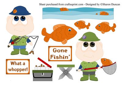 Gone Fishing Toppers