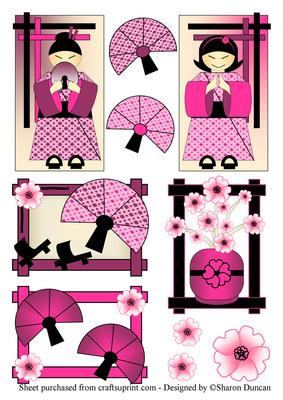 Geisha Girl - Pink Toppers