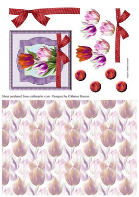 Stunning Tulip Topper & Paper - Lilac