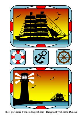 Nautical Nights Lighthouse/Ship Toppers