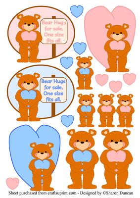 Sweetheart Bears - Bear Hugs