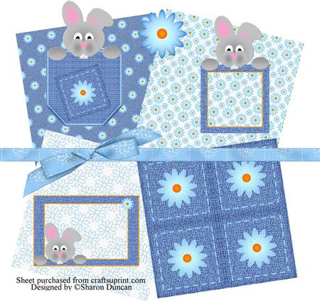 Pocket Pals 12 Piece Page Kit - Blue