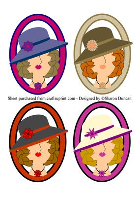 Sophisticated Ladies Oval Toppers