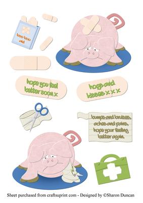 Piggy Boo Boo - Comical Toppers