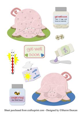 Piggy Pox - Get Well Soon