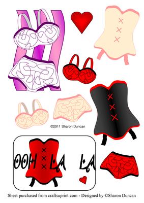 Naughty But Nice Lingerie Toppers