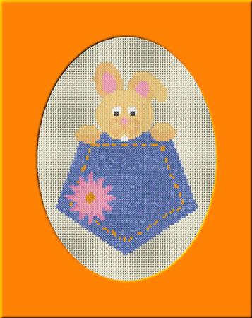 Pocket Pals Cross Stitch Chart - Bunny