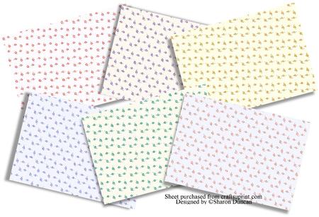 Pretty Ditsy Print Floral Papers